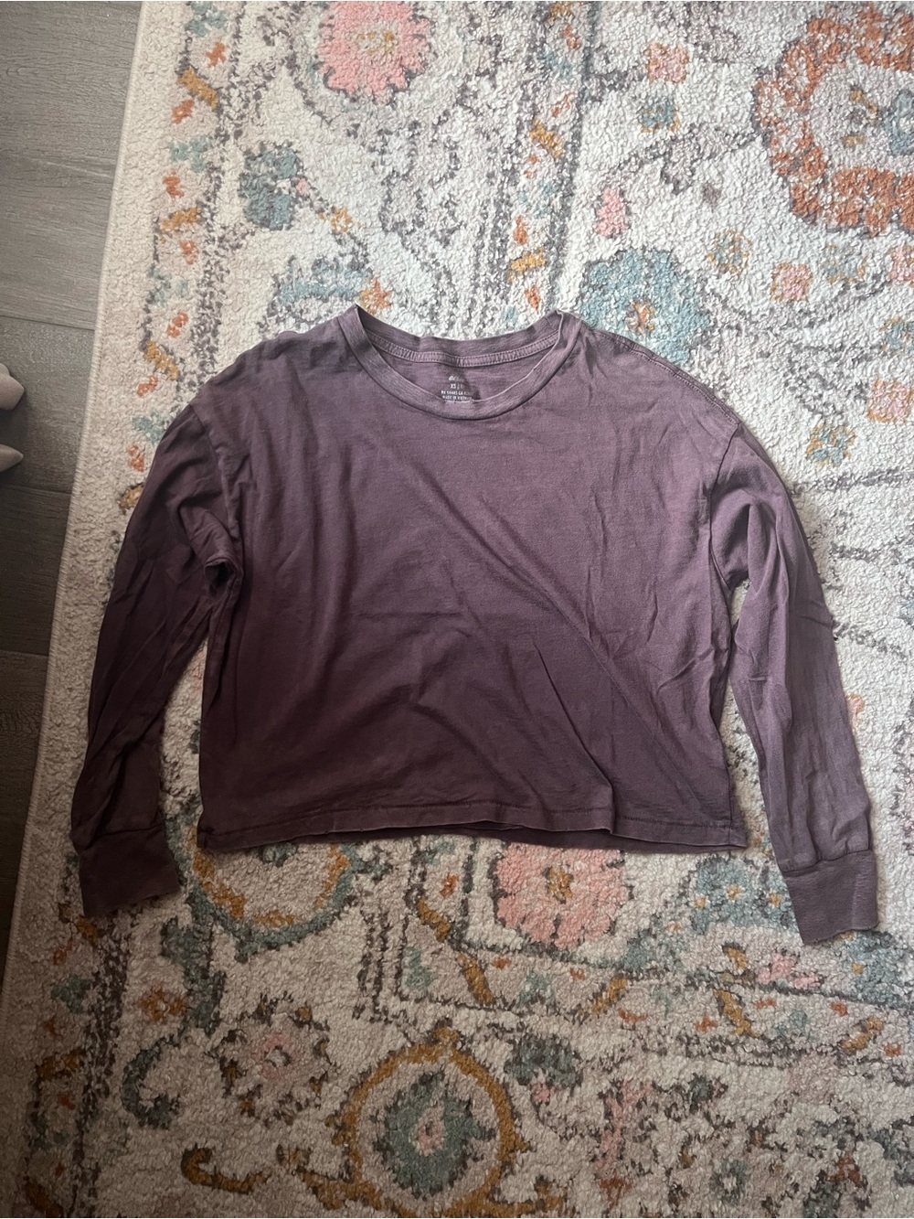Aerie long sleeve crop tee size XS